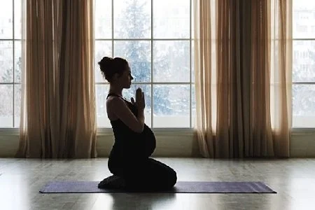 Prenatal yoga · seated pose